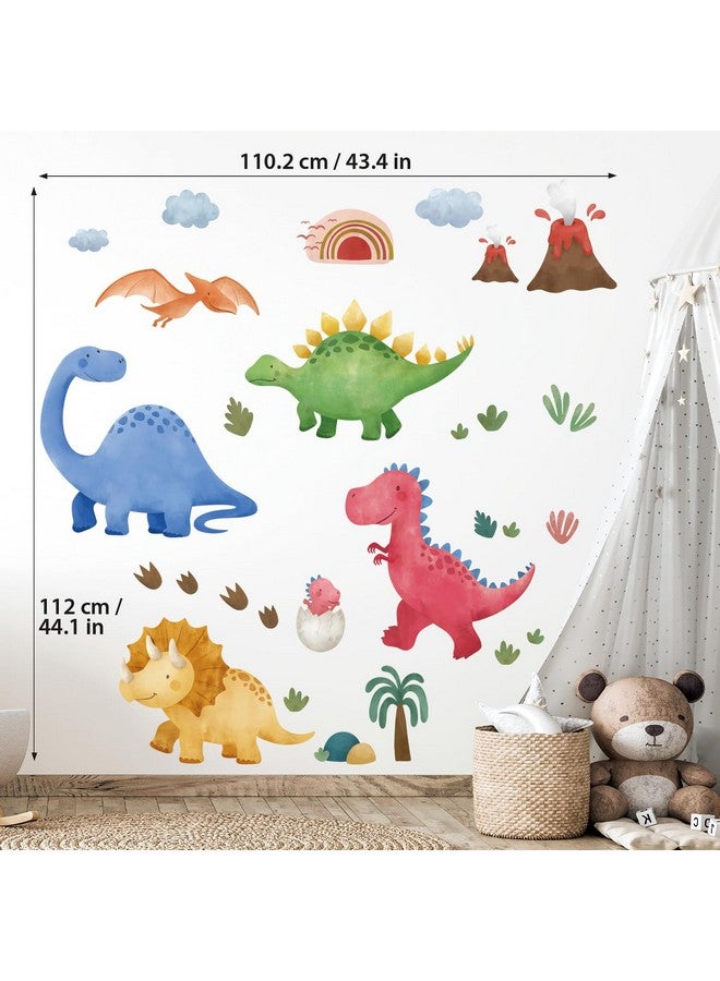 DECOWALL SG2-2409 Large Boho Dinosaur Wall Stickers Decals Dino Tropical Plants Baby Boy Kid Bedroom Playroom Décor Art Nursery School Peel Stick Home Room Living Girl - Image 5