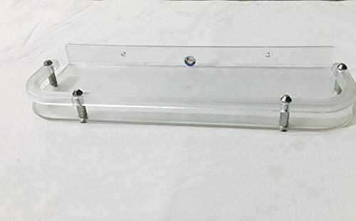 GRAZIA ABS Unbreakable Plastic Multipurpose Shelf for Kitchen/Bathroom (12 x 5.5-inch, Clear) - Image 1