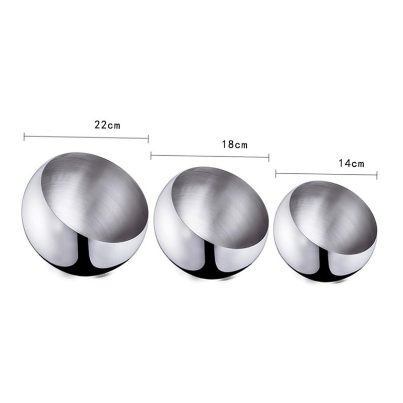 Stainless Steel Angled Sauce Bowl For Condiments Fruit Buffet Serving Easy Clean - Image 3