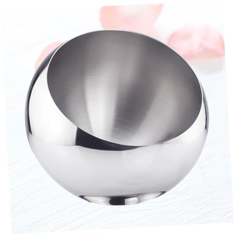 Stainless Steel Angled Sauce Bowl For Condiments Fruit Buffet Serving Easy Clean - Image 4