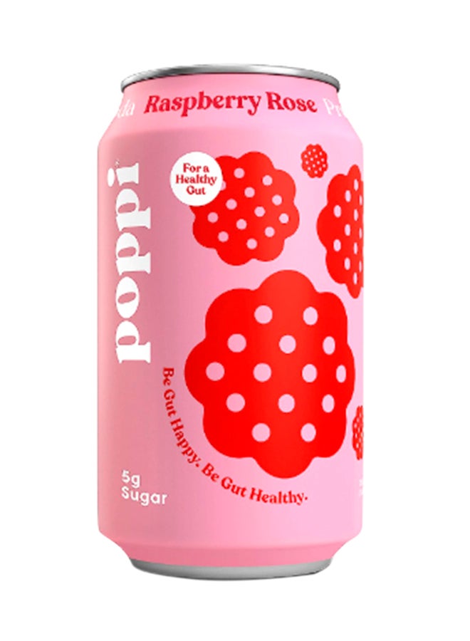 Poppi Raspberry Rose Prebiotic Carbonated Soft Drink