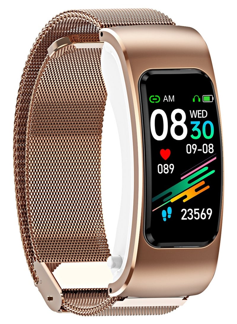 ارواق K60 1.08 بوصة سوار فولاذي سماعة قابلة للفصل الحياة مقاومة للماء ساعة ذكية تدعم مكالمة بلوتوث - Image 2