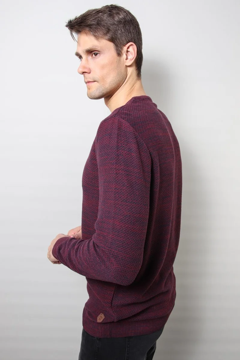 الكسندر جاردي Honeycomb Knitted Crew Neck Sweater (E20-18803)
