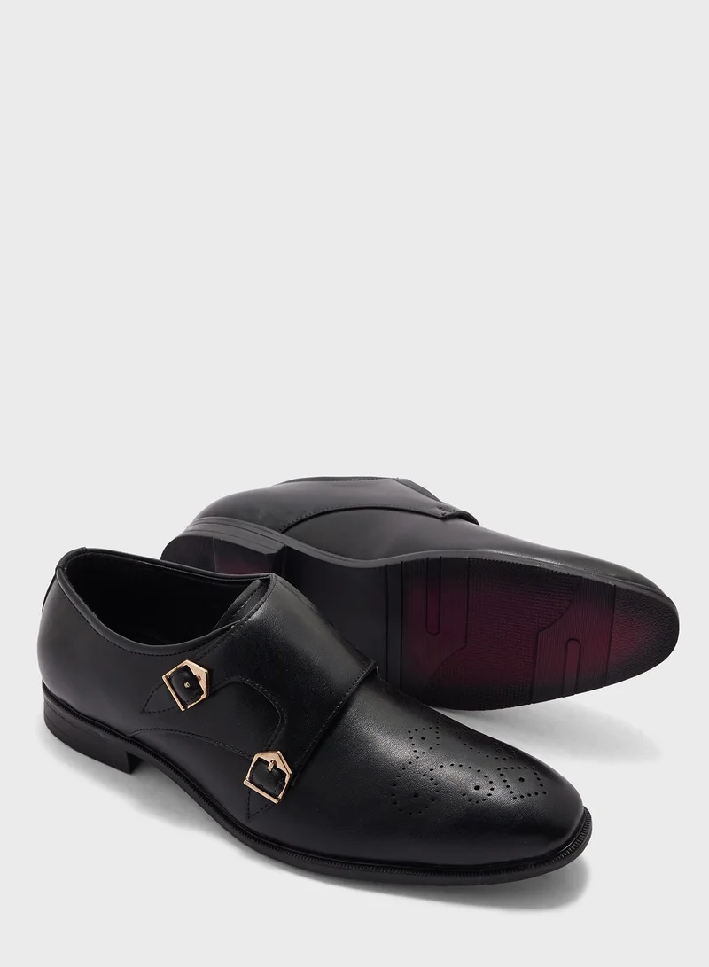 Robert Wood Monk Strap Formal Slip Ons
