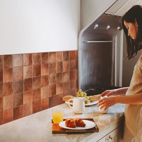 SMART TILES Peel and Stick Backsplash - 5 Sheets of 9" x 9" - 3D Adhesive Peel and Stick Tile Backsplash for Kitchen, Bathroom, Wall Tile, Safi - Image 2