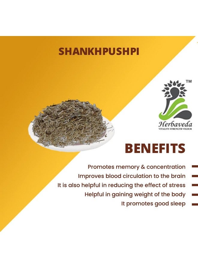 LEANBEING Herbaveda- Shankhpushpi 500g | Convolvulus Pluricaulis, Shankhini, Kambumalini, Samkhapushpi, Sadaphuli, and Sankhaphuli | For Tea, Superherb for Memory & Sleep, Helps with Headache - Image 2