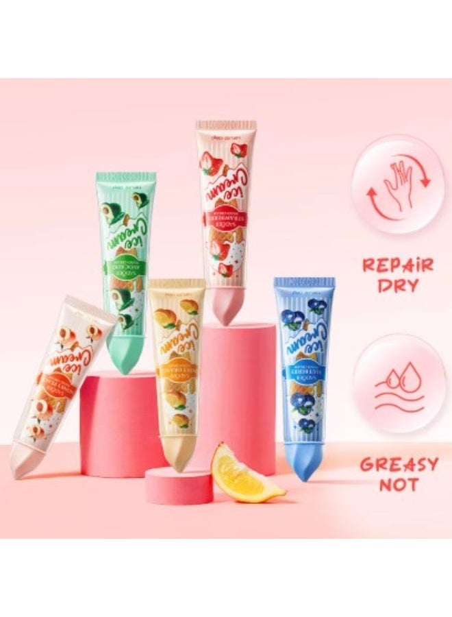 SADOER 5 Pack Fruit Ice Cream Hand Cream Set for Women Mini Moisturizing Cream-30g each - Image 5