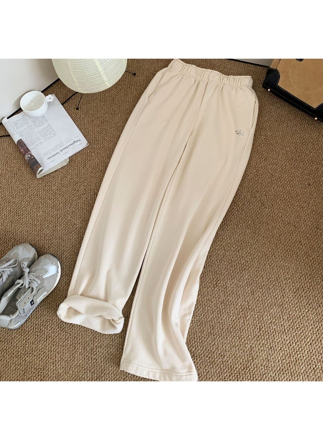 Alo Fall/Winter Solid High-Waisted Sports Casual Pants - Minimalist and Versatile