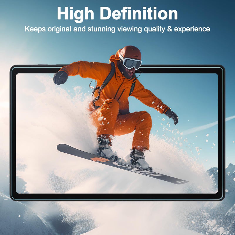 Caweet Screen Protector for T-Mobile Revvl Tab 2 Tablet 10.1 inch 2025 Released, 9H Hardness HD Tempered Glass Film Guard, 1 Pack - Image 4