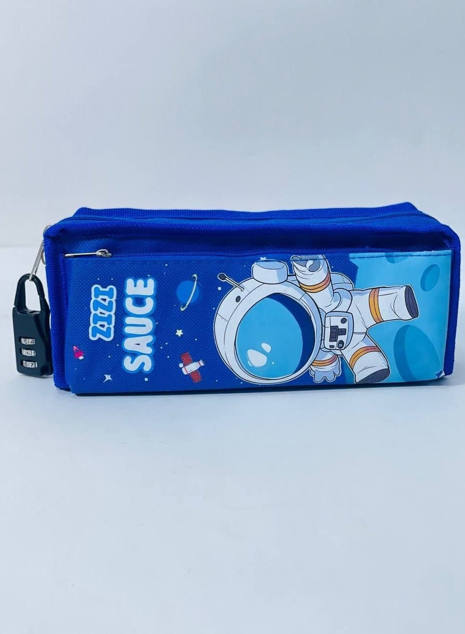 Generic Imported fabric pencil case, spaceman pencil case, pencil