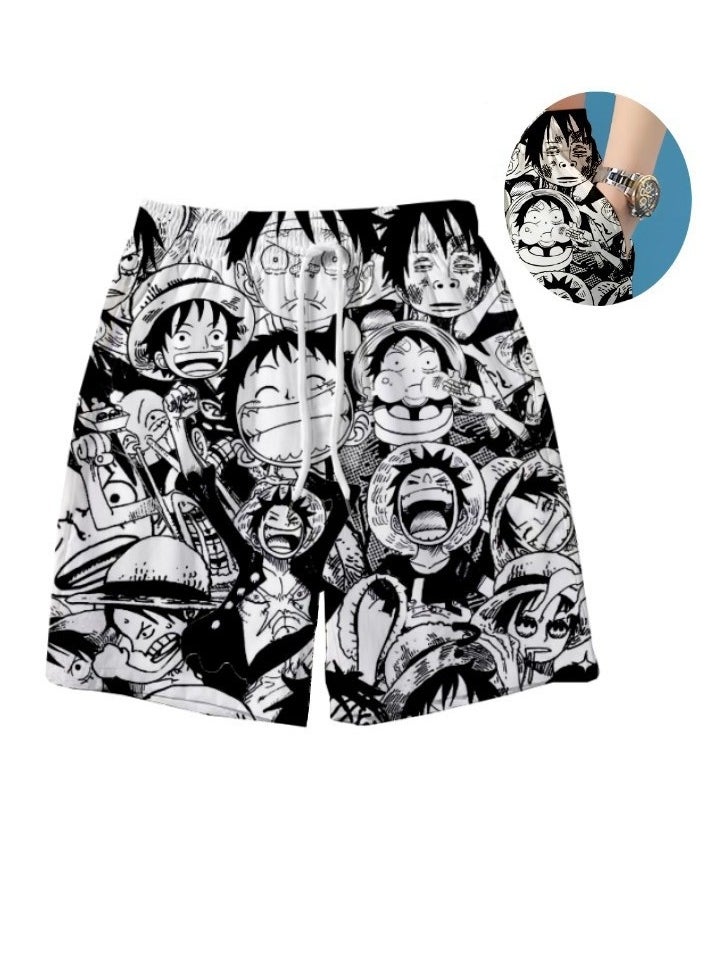 KUYING Summer One Piece Loose Home Five Guarter Shorts  - Image 1