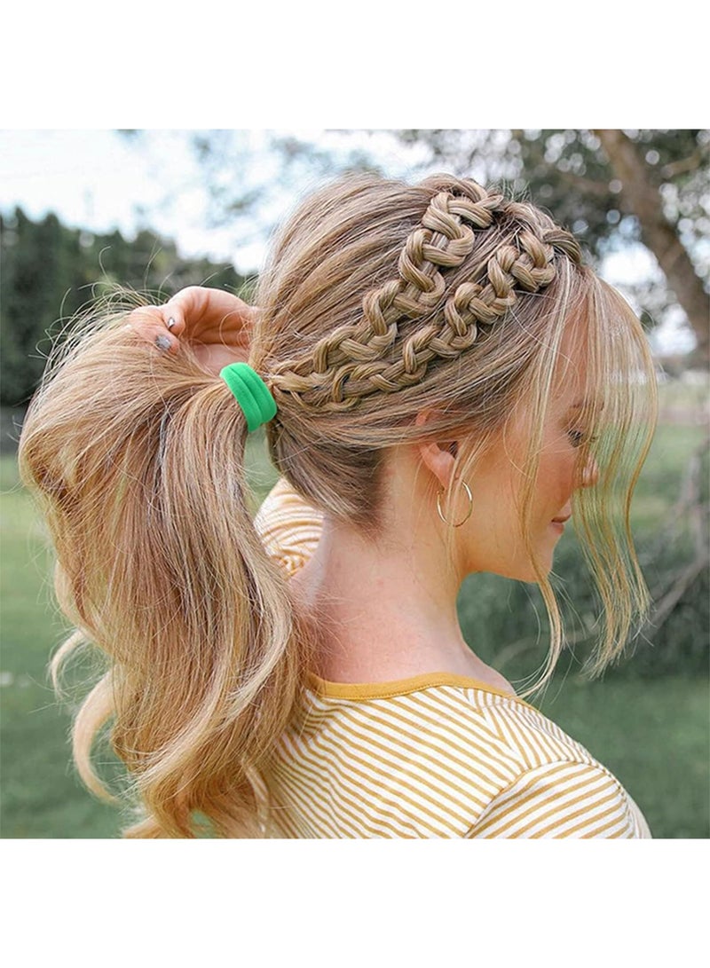 20 PCS Hair Ties, Soft Seamless Hair Bands, Ponytail Holders, Elastic Hair Ties for Women, Girls, No Damage - Image 5