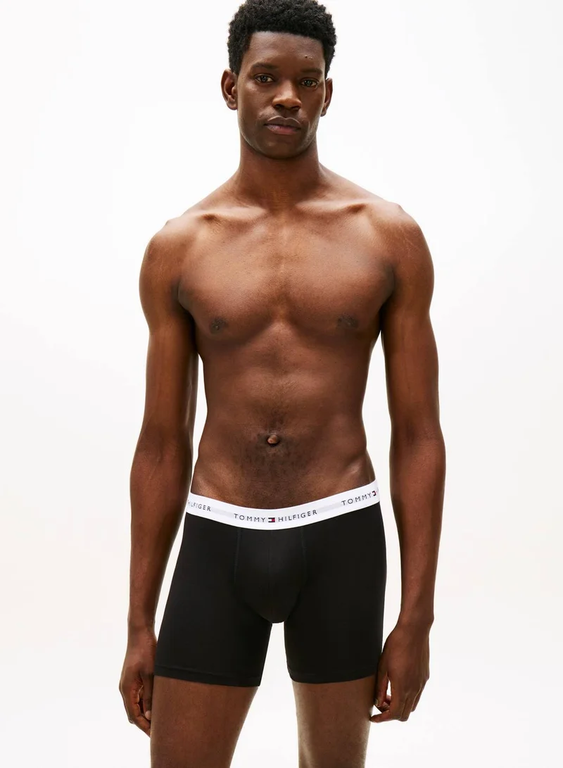 TOMMY HILFIGER Blk/Blu Jn/Ag Sea 3 Pack Boxer Briefs for Men | Best Price UAE