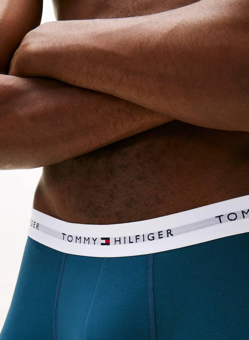 TOMMY HILFIGER Blk/Blu Jn/Ag Sea 3 Pack Boxer Briefs for Men | Best Price UAE