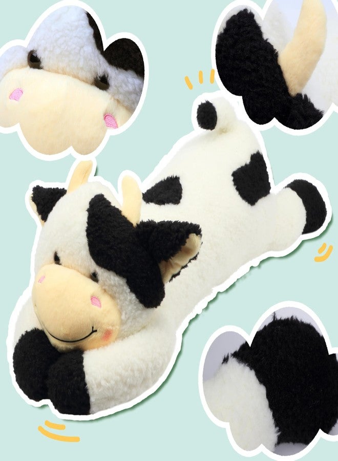 Easfan 36’’ Lying Cow Stuffed Animal Large Hugging Cow Plush Pillow Toy Soft Cute Cattle Doll Home Decoration Christmas Birthday Gifts for Kids Adults Boys Girls - Image 3