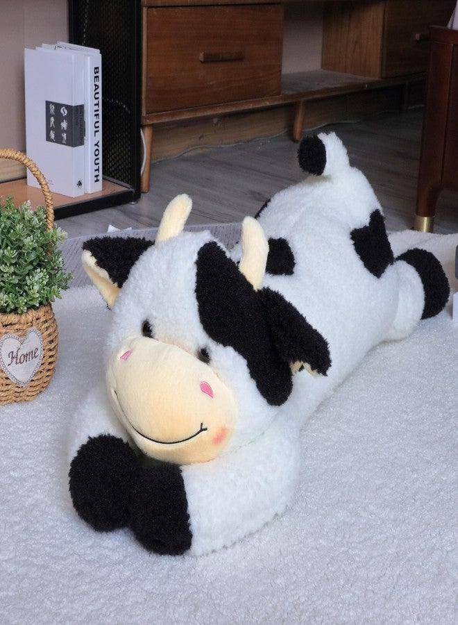 Easfan 36’’ Lying Cow Stuffed Animal Large Hugging Cow Plush Pillow Toy Soft Cute Cattle Doll Home Decoration Christmas Birthday Gifts for Kids Adults Boys Girls - Image 5