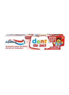 Aquafresh Aquafresh Dentifrice Dent de Lait 2-5 ans or Milk Teeth Toothpaste for 2-5 Years,50ml 