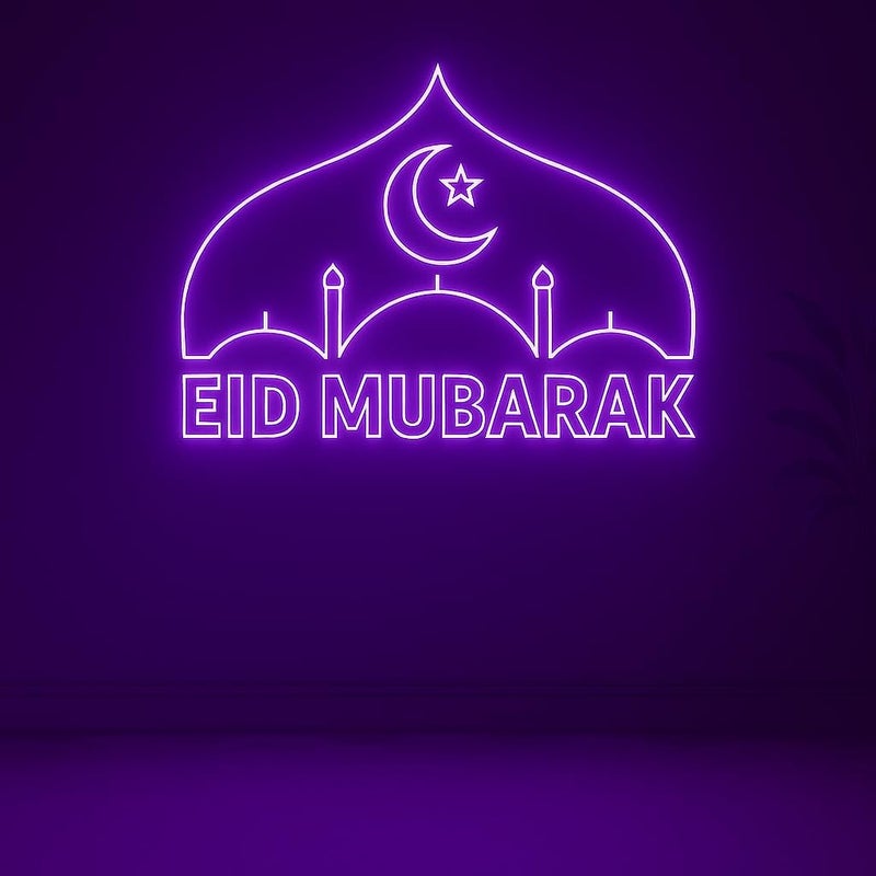 Horoof Home Eid Mubarak LED Wall Light - Image 1