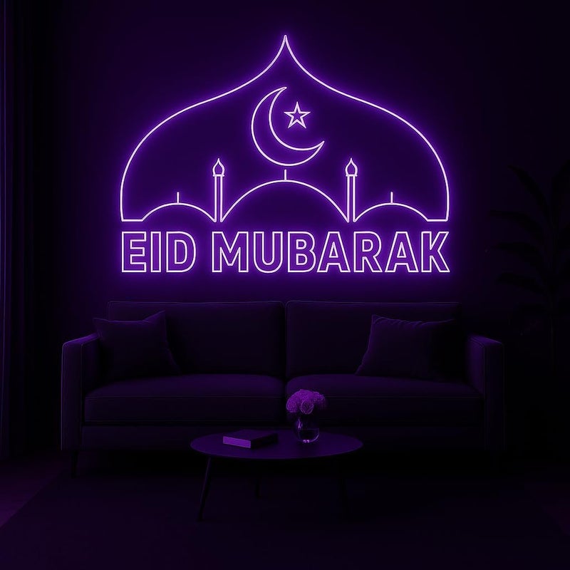 Horoof Home Eid Mubarak LED Wall Light - Image 2