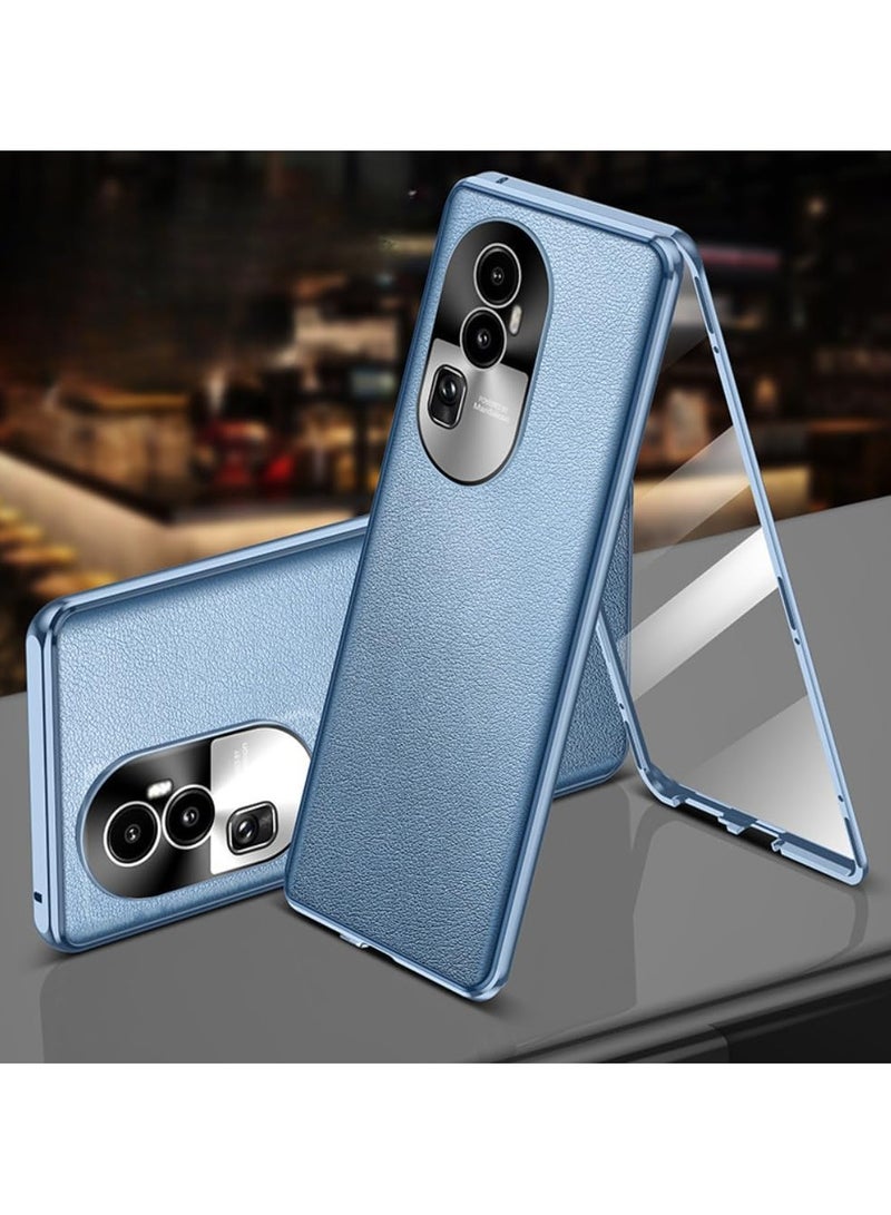 ممن لهم رينو 10 برو زائد جلد عادي كامل قذيفة ، الزجاج الأمامي الخلفي الجلود قذيفة المغناطيسي ، رقيقة جدا المضادة للسقوط المعادن واقية