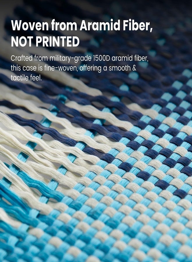 بيتاكا جراب pitaka لهاتف سامسونج جالاكسي S25 ألترا مقاس 6.9 بوصة، متوافق مع MagSafe، جراب نحيف وخفيف الوزن لهاتف سامسونج جالاكسي S25 ألترا، مصنوع من ألياف الأراميد 1500D [نسيج ملموس - شروق القمر] - Image 3