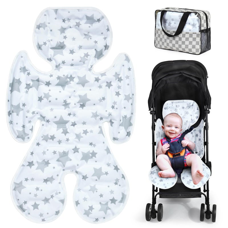 Orzbow Stroller Cooling Pad | Universal Baby Cooler Pad for Stroller, Car Seat, High Chair, Bassinet, Swing, Crib | Double Sided Carseat Cooling Cushion, Keep Baby Cool in Summer Travel Essentials - Image 1