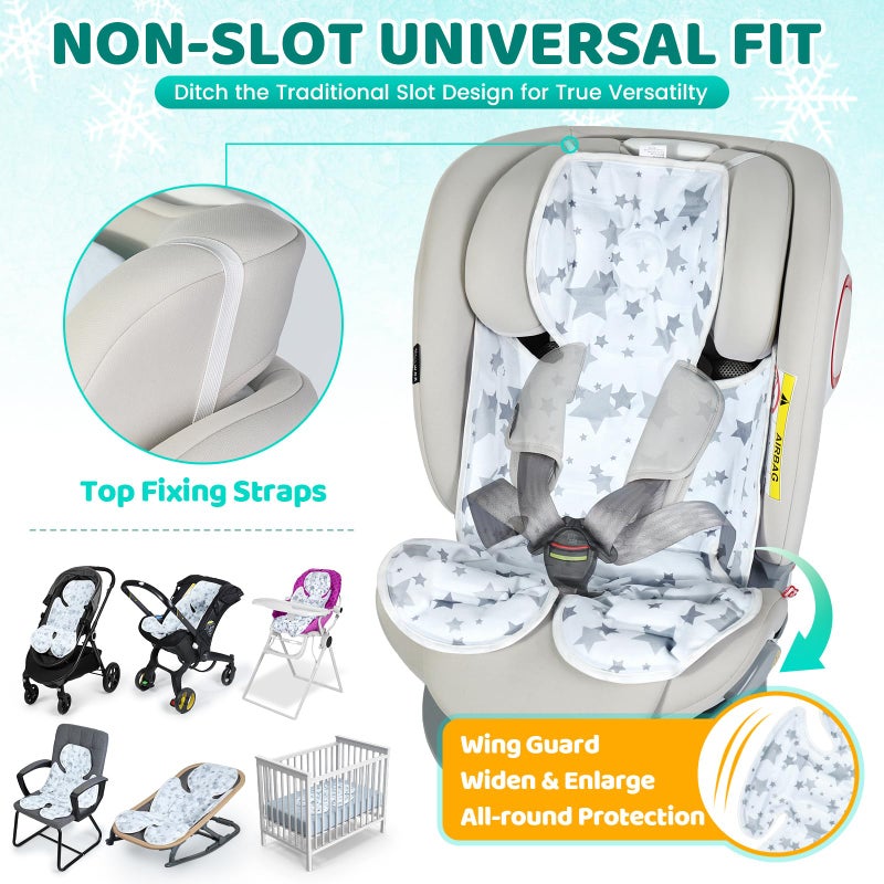 Orzbow Stroller Cooling Pad | Universal Baby Cooler Pad for Stroller, Car Seat, High Chair, Bassinet, Swing, Crib | Double Sided Carseat Cooling Cushion, Keep Baby Cool in Summer Travel Essentials - Image 3