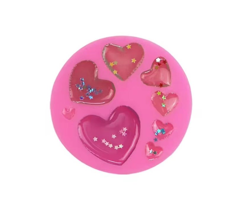 SHOAIB Heart Shape Fondant Mould for Cake Decoration, Multiple Size Heart Shape Chocolate Mold Cake Decorating Silicone Mould - Image 5