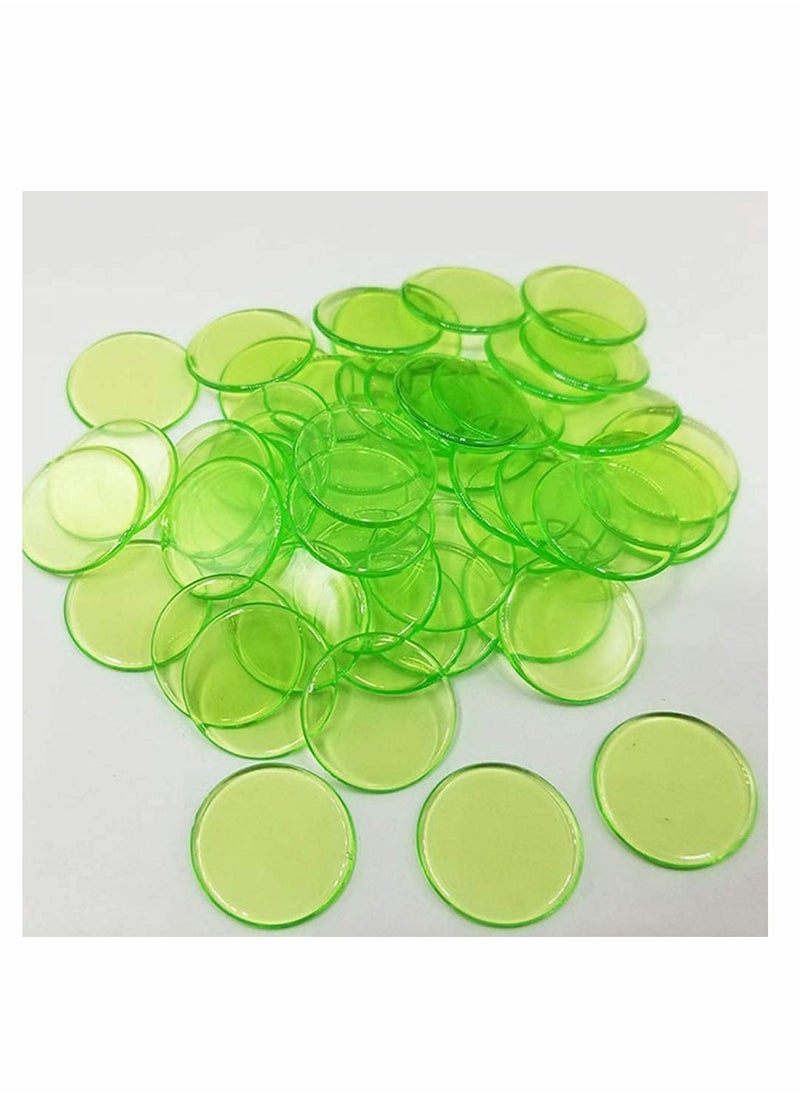 KASTWAVE Anbane Transparent Color Counters Counting Bingo Chips Plastic Markers with Storage Bag (Multicolored, 250 Pieces)  - Image 3