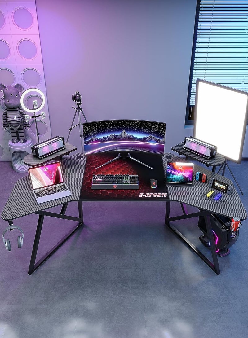 Generic Large 180cm Wing-Shaped Studio and Gaming Desk  - Image 3