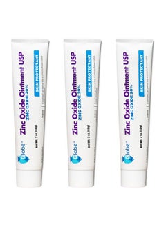 Globe Zinc Oxide Ointment 20%; 2 Ounce Tube (3 Pack) (Total 6 Oz) ; Advanced Skin Protection ; For Diaper Rash Relief From Poison Ivy Sumac & Oak Protects From Wetness Protects Chafed Skin  - Image 2