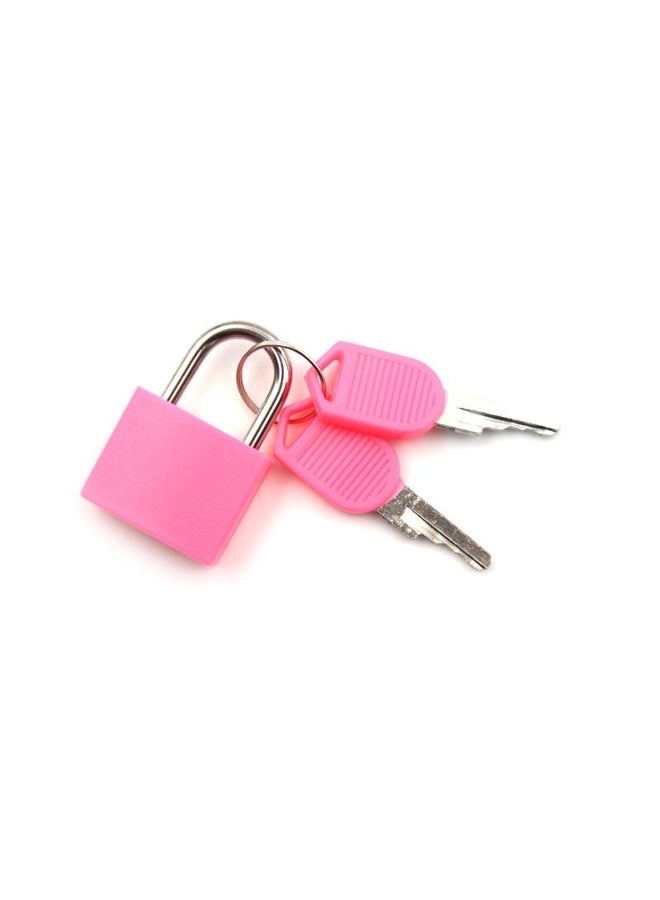 Mini Strong Steel Padlock Travel Suitcase Drawer Dormitory Locks With 2 Keys 