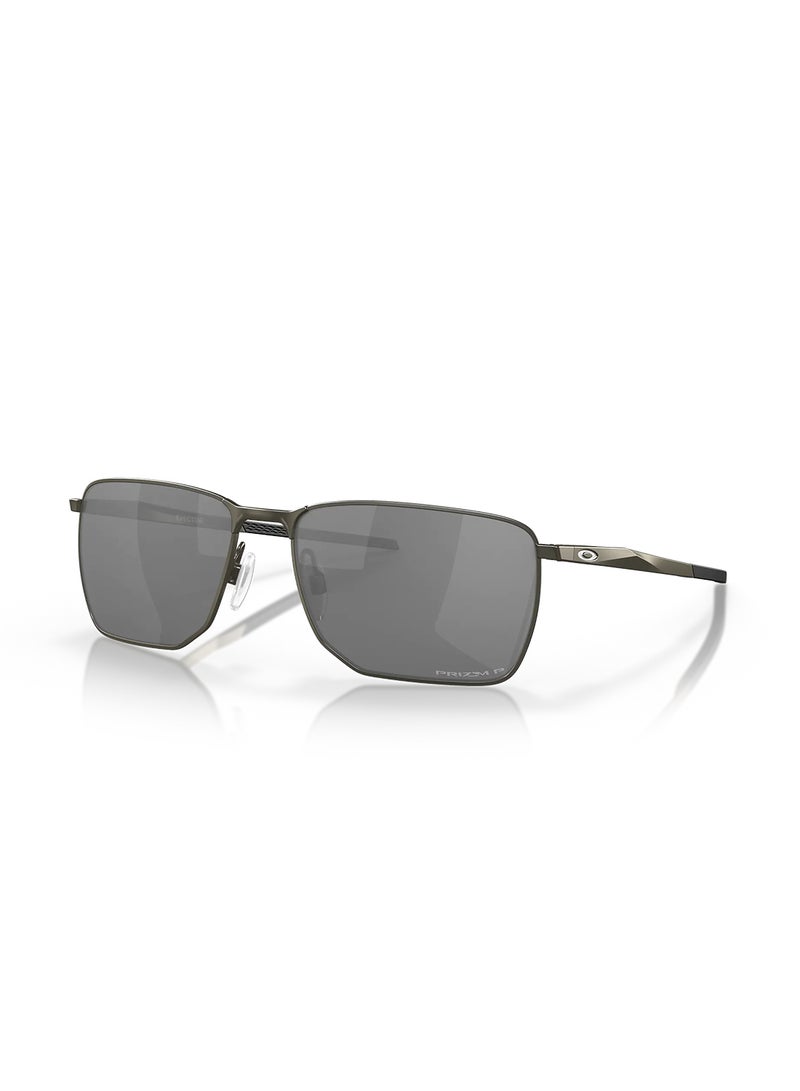 OAKLEY نظارة شمسية مستطيلة الشكل بمرآة للرجال - OO4142 0358 58 - مقاس العدسة: 58 ملم - Image 1