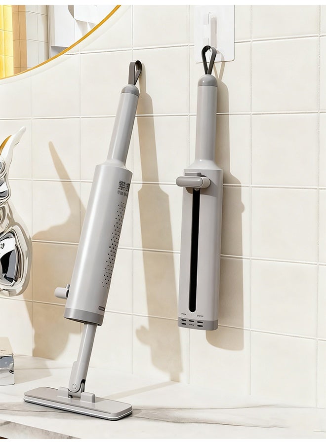 Household Mini Mop, Wall-Mounted Fiber Desktop and Floor Cleaning Mop, Portable Household Adjustable Flat Mop and Crevice Brushes, Hand Wash Free Mop are Used Desktops/Walls/Floors - Image 1