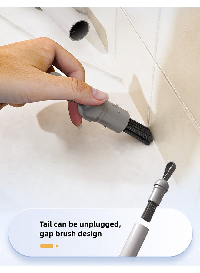 Household Mini Mop, Wall-Mounted Fiber Desktop and Floor Cleaning Mop, Portable Household Adjustable Flat Mop and Crevice Brushes, Hand Wash Free Mop are Used Desktops/Walls/Floors - Image 3