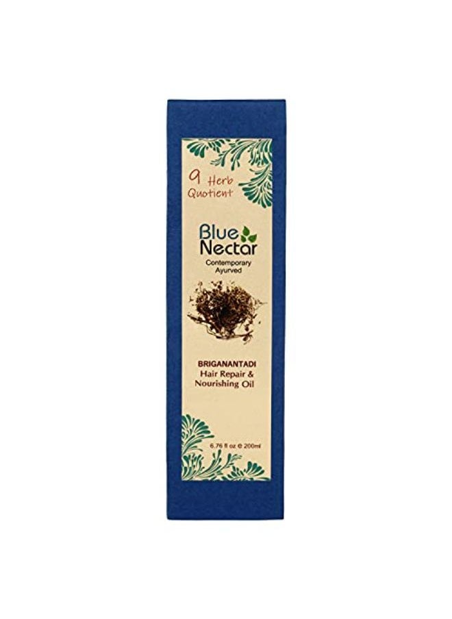 Blue Nectar Ayurvedic Hair Oil To Reduce Hair Fall, Promote Hair Growth, Reduce Dandruff And Prevent Graying Of Hair  - Image 5