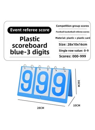 Scoreboard Billiards Scoreboard Basketball Scoreboard Flip Scoreboard Scoreboard Table Tennis Match Counting Board-Specifications:Three-digit Plastic Scoreboard Blue - pzsku/Z43BBFAEA25CBE3631A6AZ/45/1746202980/ae6a8c51-dfb7-4425-b890-8b1f115eeb82