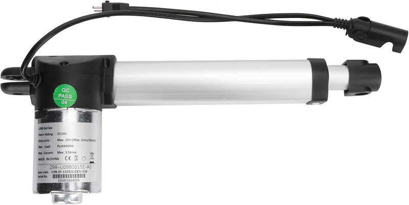 Pilipane Stroke Linear Actuator  DC 24V 6 inch 4000N330lbs Stroke Linear Actuator 330lbs Maximum lifts  Linear Electric Actuator for Recliner Massage Bed Solar haunt tool Lawn Tractor Snowblowe - Image 1