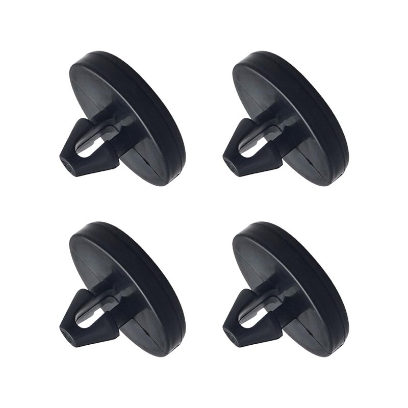 Ajxn 4 PCS Brake Pedal Pad and Light Switch Stopper - Black - Image 1