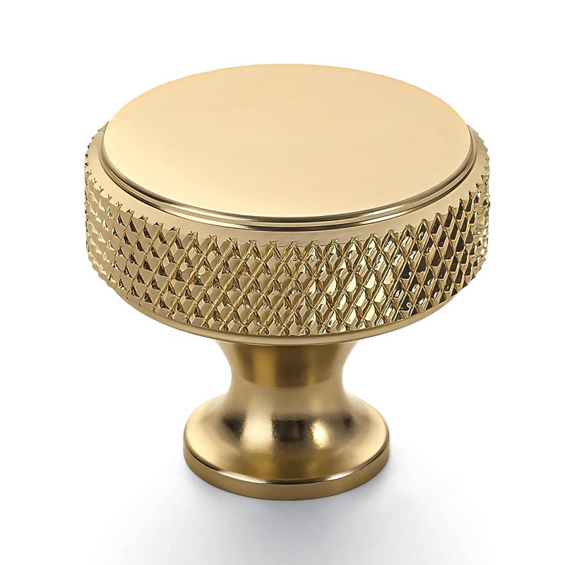Amerdeco 10 Pack Champagne Bronze Knurled Cabinet Knobs Kitchen Cabinet Handles for Drawer Cupboard and Wardrobe ZH0036 - Image 2