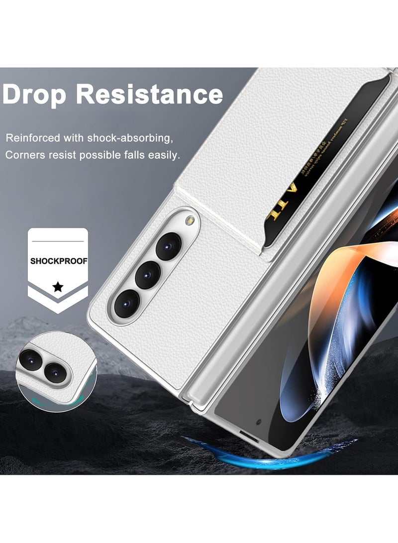General Luxury PU Leather Case for Samsung Galaxy Z Fold 5 5G - Shockproof Wallet Card Slot Cover with Kickstand  - Image 3