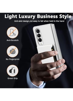 General Luxury PU Leather Case for Samsung Galaxy Z Fold 5 5G - Shockproof Wallet Card Slot Cover with Kickstand  - Image 4