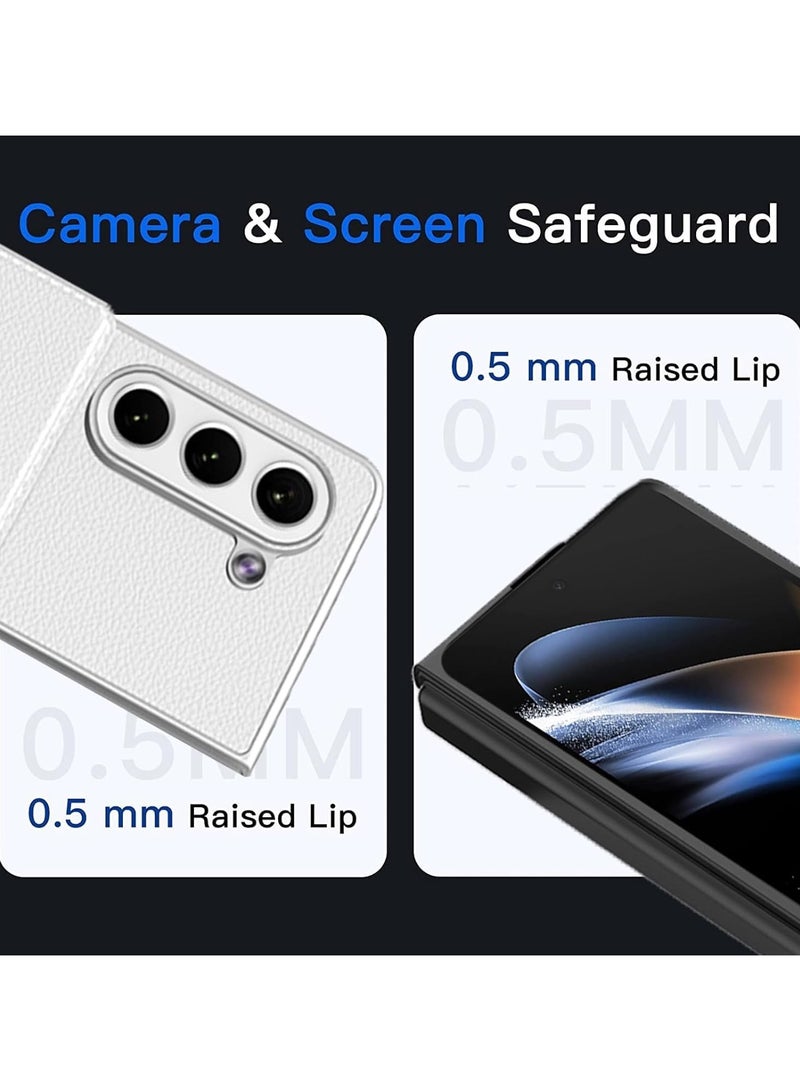 General Luxury PU Leather Case for Samsung Galaxy Z Fold 5 5G - Shockproof Wallet Card Slot Cover with Kickstand  - Image 5