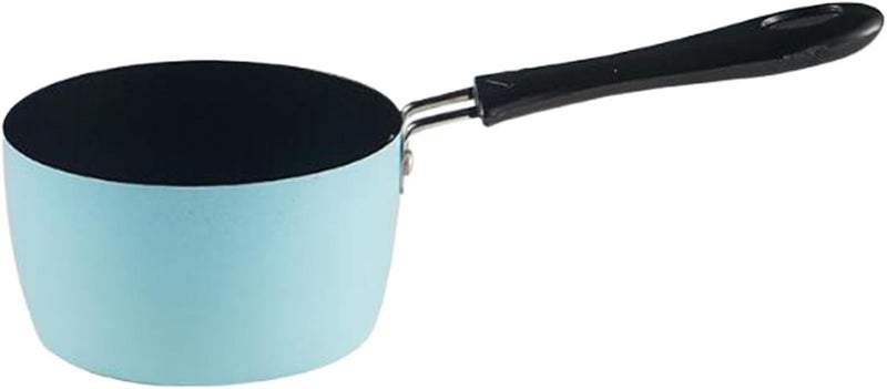 Milk Pan Stainless Steel Saucepan Cooking Pot All Stove Anti Scald Handle Polished Easy Clean Suitable for Restaurant Teahouse, Blue - Image 1