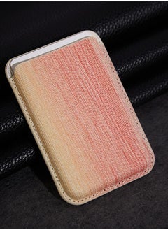 Weave Magnetic Wallet Compatible with MagSafe for iPhone 16 15 14 13 12 Pro Max Plus Model, None-Cutout Mag 3 Safe Card Holder Stick on for Apple Cell Phone (Multicolor)