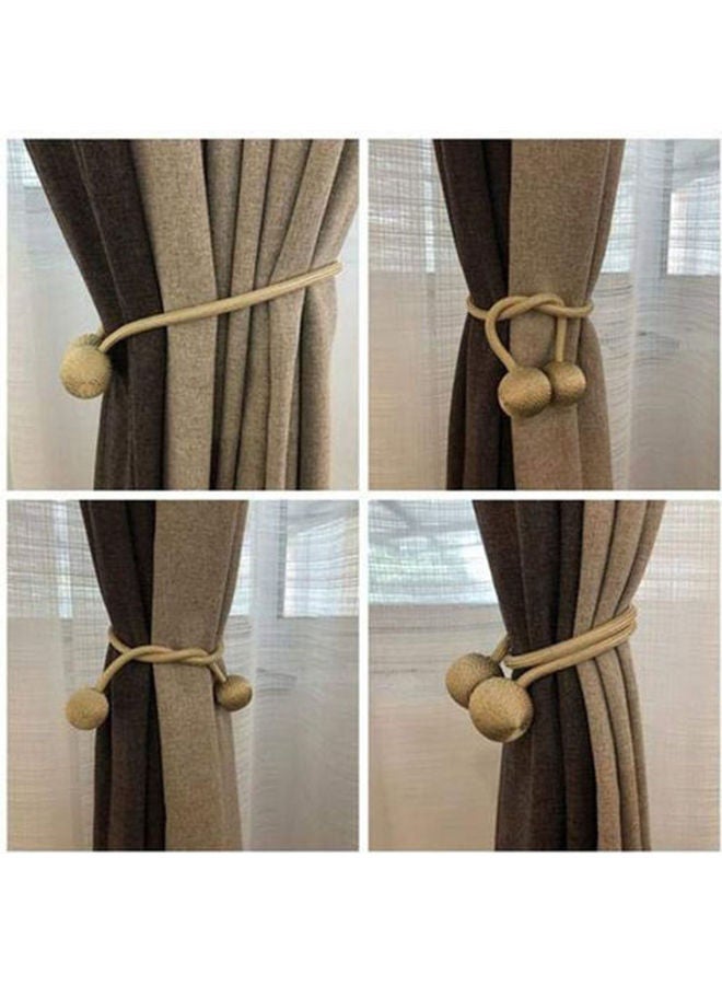 NIBEMINENT 2-Piece Magnetic Curtain Clip Gold 15.6 x 7.6 2cm - Image 2