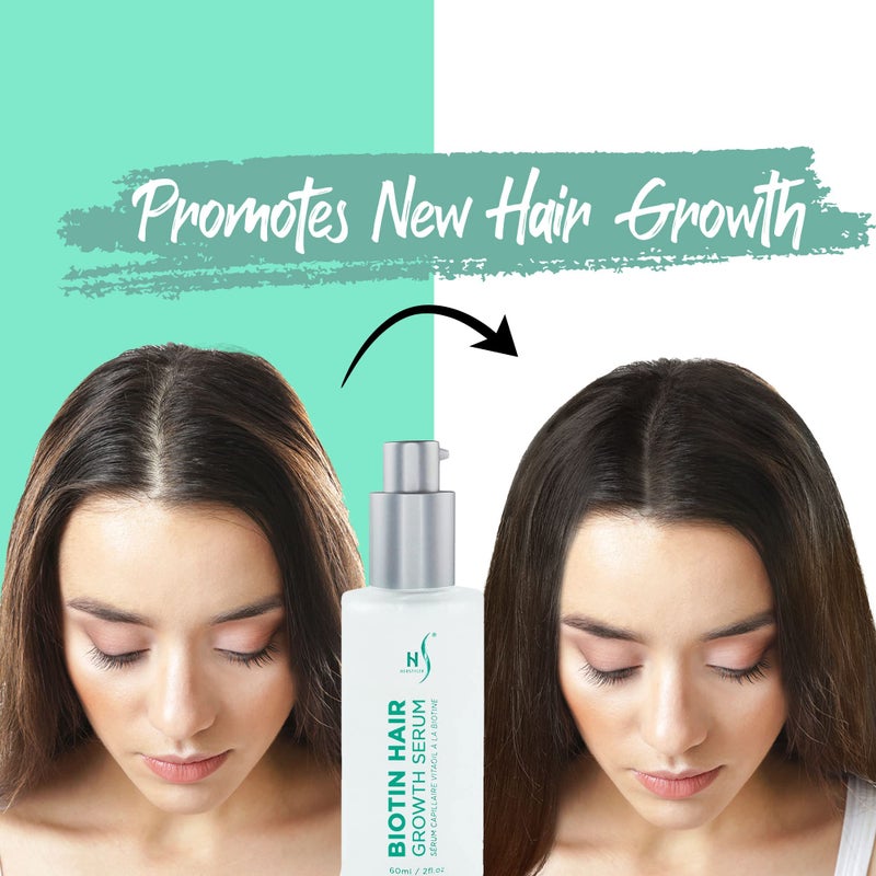 HerStyler Serum for Hair Growth with Biotin and Vitamin B Complex, Non-Sticky, Non-Greasy, For All Hair Types, Unscented, 2 fl oz - Image 2