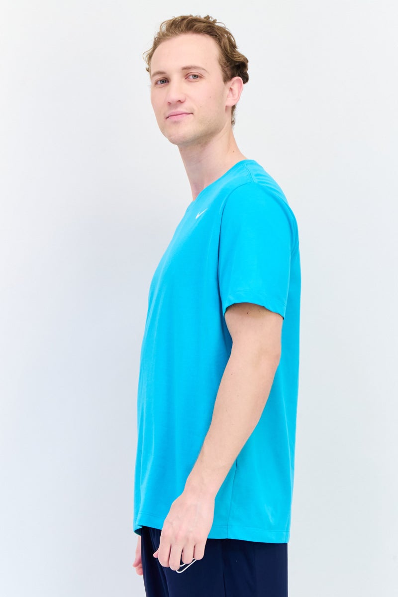 Nike تي شيرت رياضي للرجال بأكمام قصيرة مناسب للخارج، تركواز - Image 2