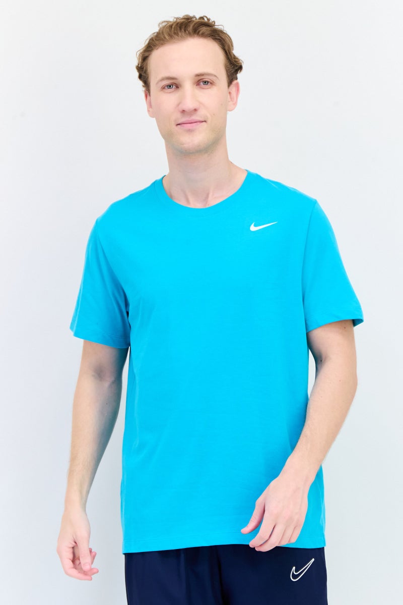 Nike تي شيرت رياضي للرجال بأكمام قصيرة مناسب للخارج، تركواز - Image 1