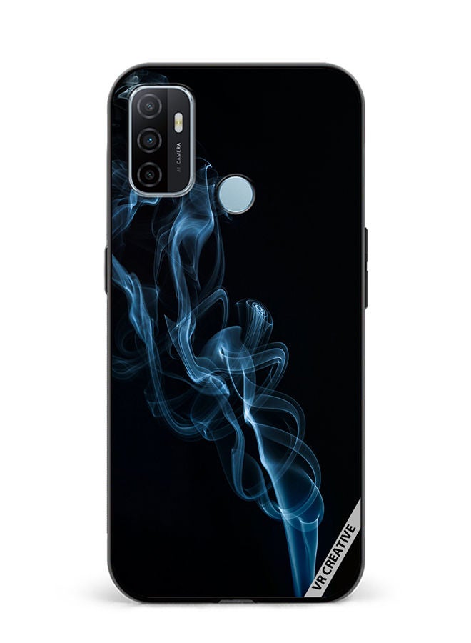 VR CREATIVE Protective Case Cover For Oppo A53 Blue Layers Design Multicolour - Image 1